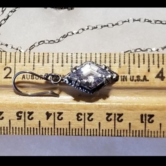 Silpada Sterling Silver & Zirconia Necklace & Earrings SET - Picture 9 of 10